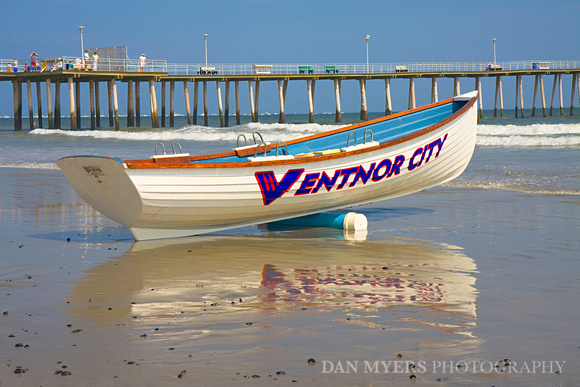 Ventnor Life Guard Boat Reflection